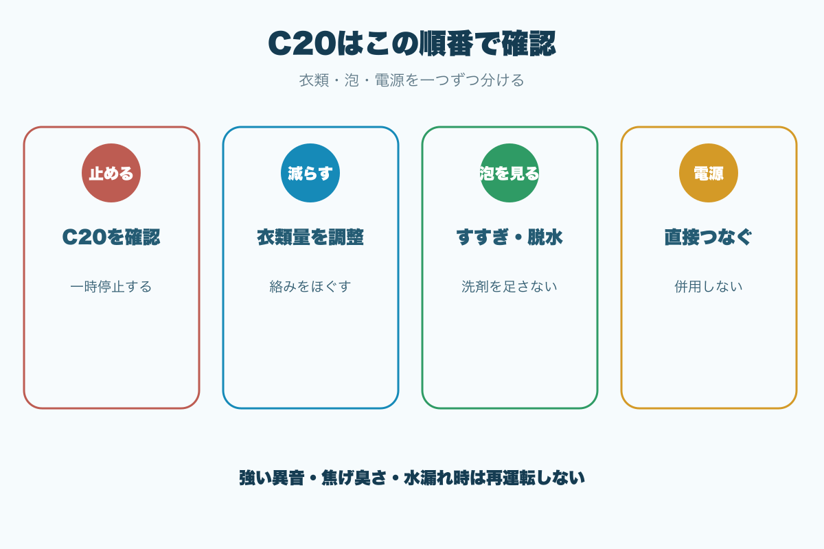 C20が出たときの確認順