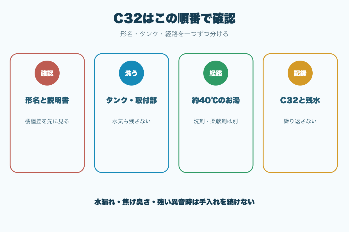 C32が出たときの確認順