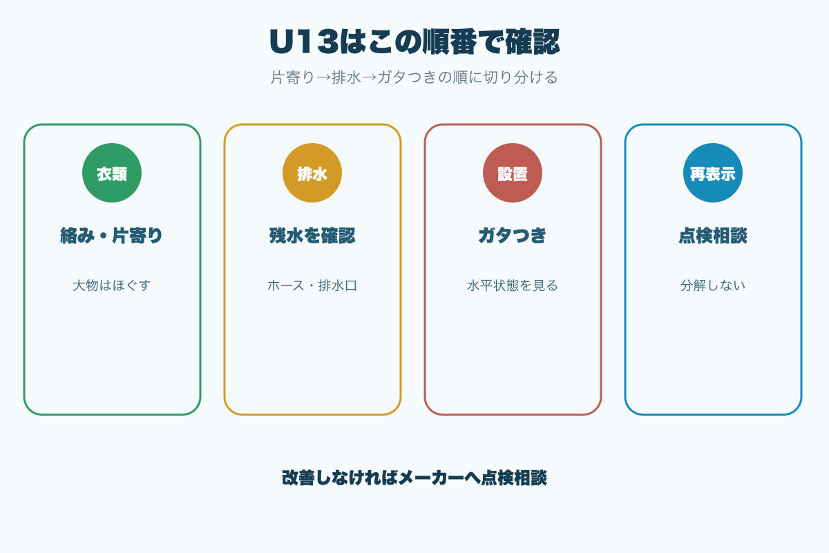 U13はこの順番で確認